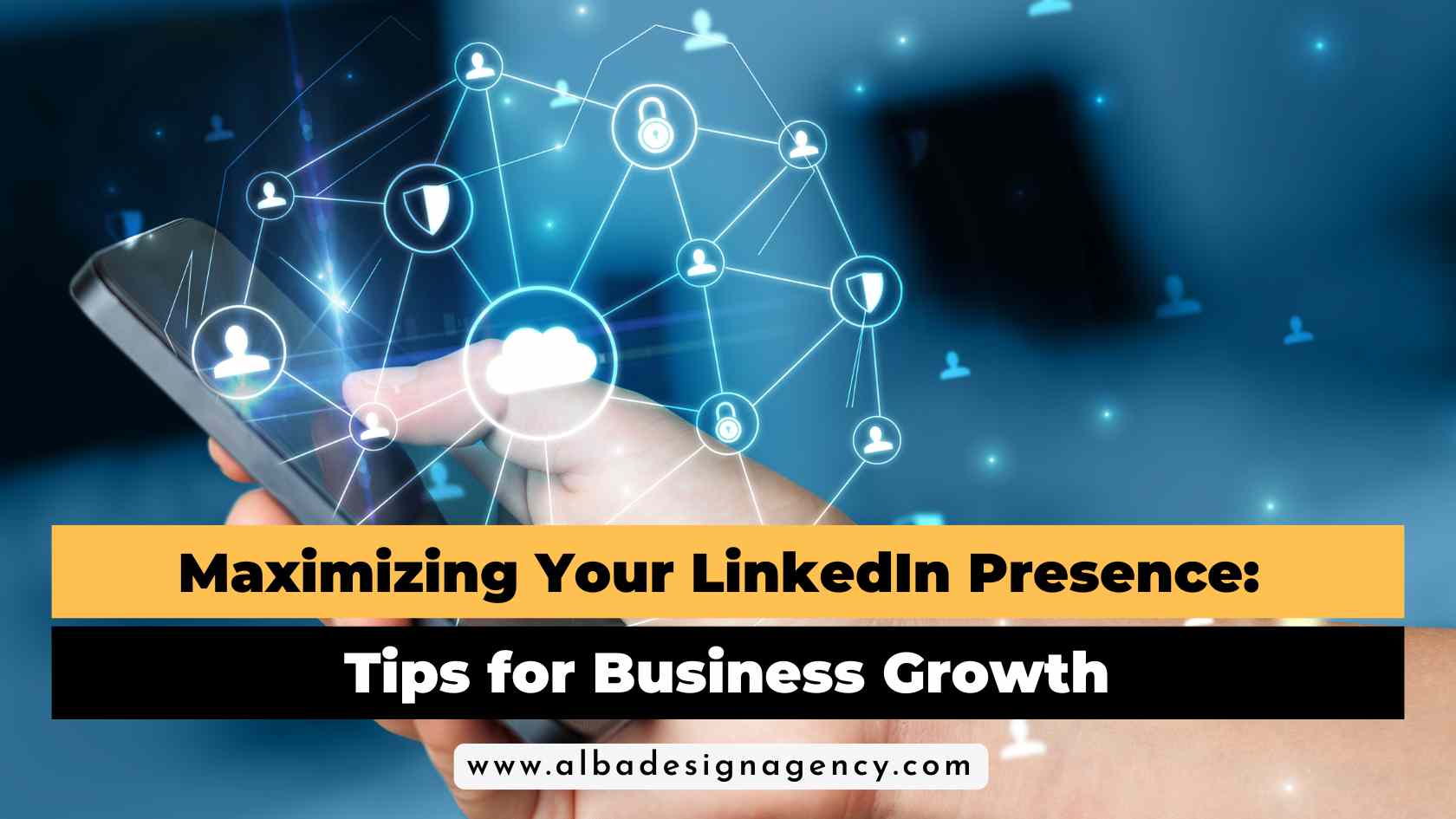 LinkedIn profile optimization tips for business growth, showcasing a professional profile with a compelling headline, achievements, and active engagement.