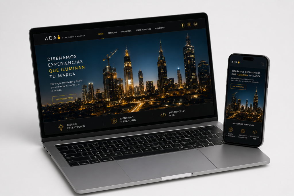 Mockup Web Ada
